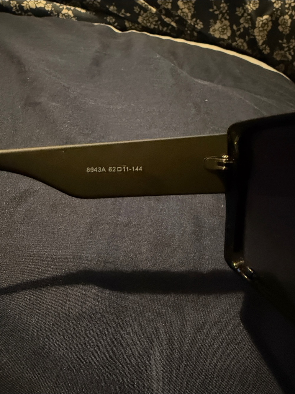 CHANEL Black Quilted Sunglasses with Gold CC Accents - Picture 5 of 9